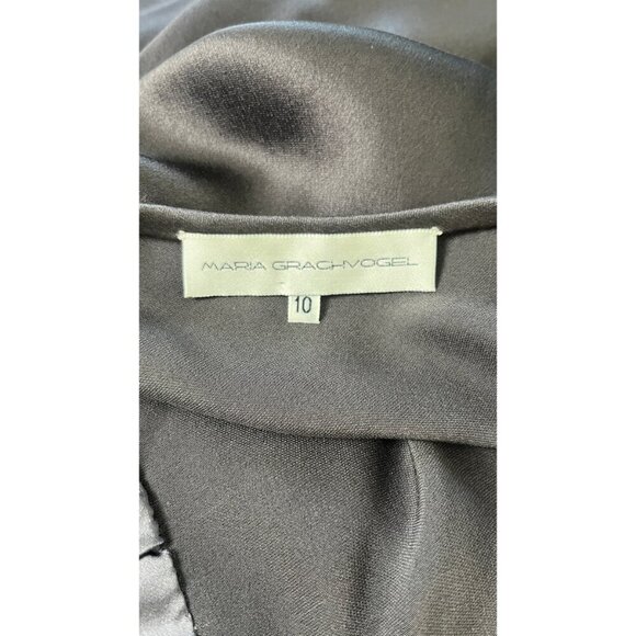 MARIA GRACHVOGAL LIQUID METAL METALLIC SLIP DRESS S - Picture 11 of 12